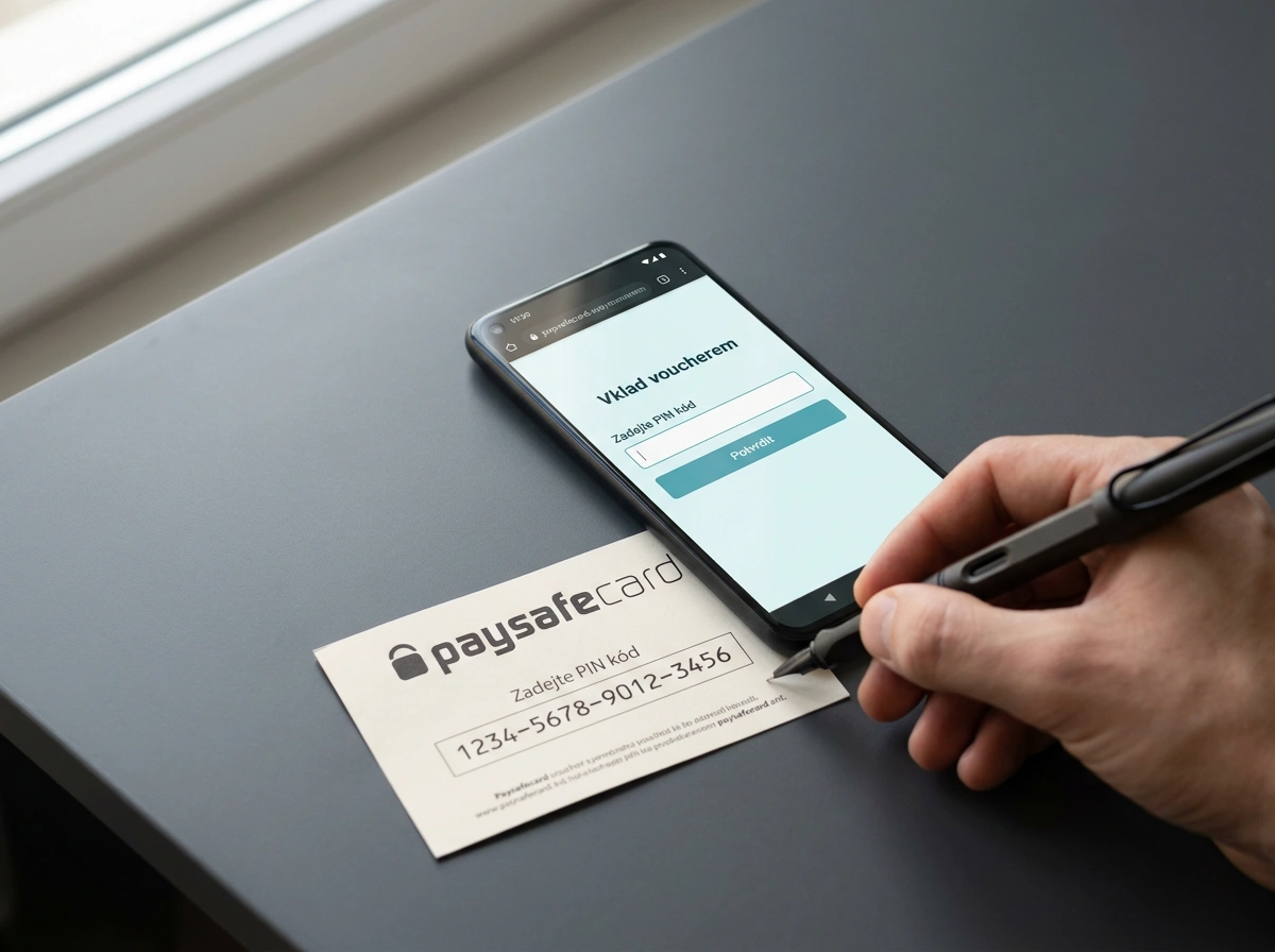 Vklad přes paysafecard u české sázkové kanceláře — krok za krokem